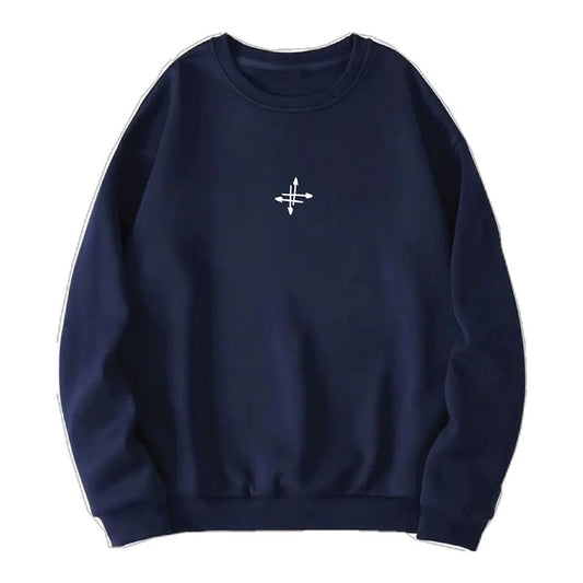 Crewneck Azul «Cruz central»