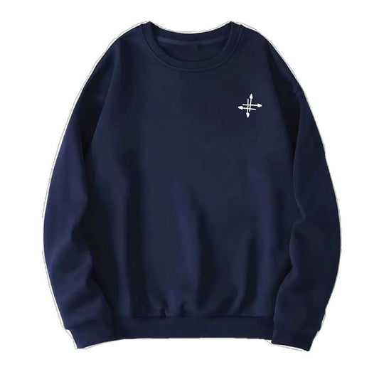 Crewneck Azul «Cruz lateral»