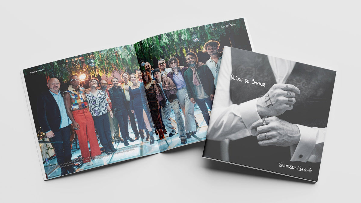 Vinilo Quince de Caminos: portada y booklet de 20 páginas